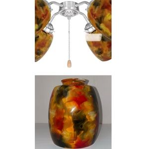 Aspen Creative’s Glass Light Shade - Transitional Style Glass Art -#2